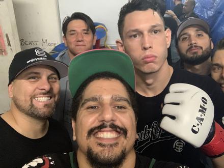 Josh pre-fight selfie