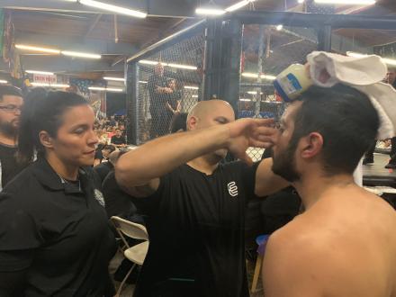 Jesse Herrera getting greased