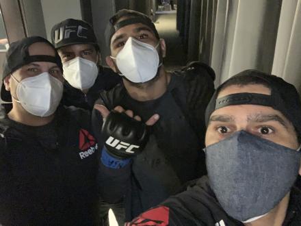 Pre-fight selfie