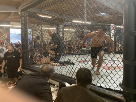 Tyler celebrating his win