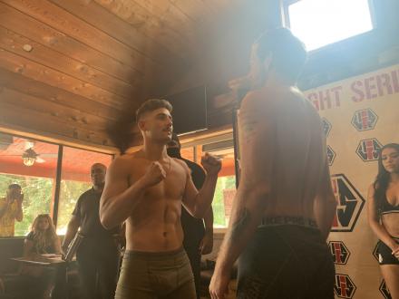 Weigh-in face-off