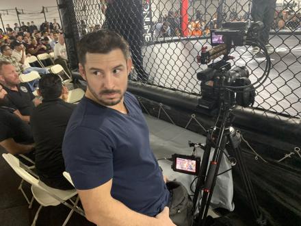 Brad Crihfield working the camera for the show