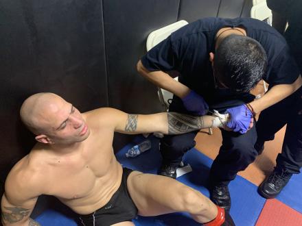 Andre Hudson post-fight