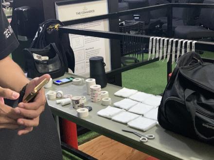 Spar Star cut man's wrap station setup