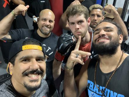 Fred pre-fight selfie