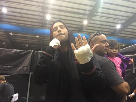 Mario Delgado pre-fight