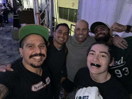 Andrew pre-fight selfie