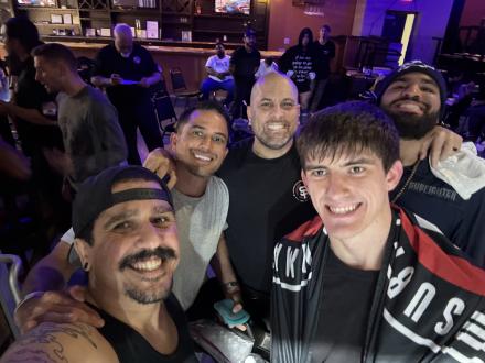 Maxime pre-fight selfie