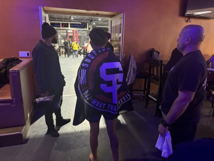 Sal ready to walk out