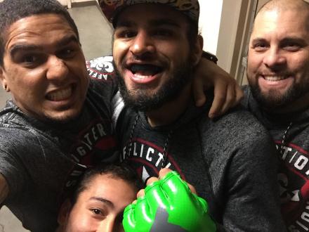 Pre-walkout group selfie