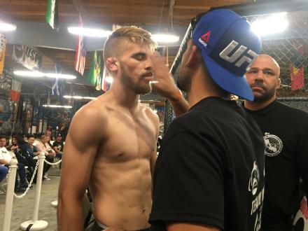 Geoff Mellor pre-fight grease