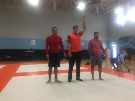 Tameem wins his first match via crucifix RNC